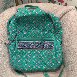 Vera Bradley Campus Backpack- Garden Green